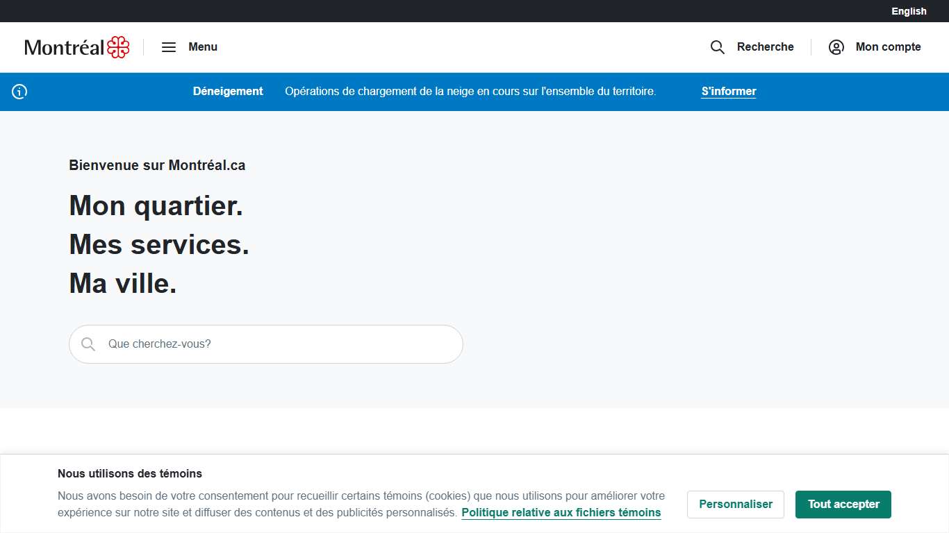 Bienvenue sur Montréal.ca | Ville de Montréal